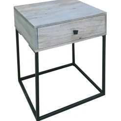 New Whitewashed Nightstand Discount Online Accent Tables