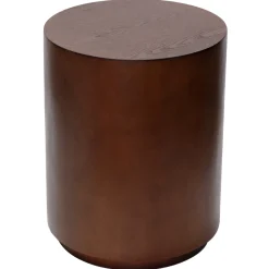 Best Winslow Round Wooden End Table, Brown Bargain Sale Coffee & End Tables