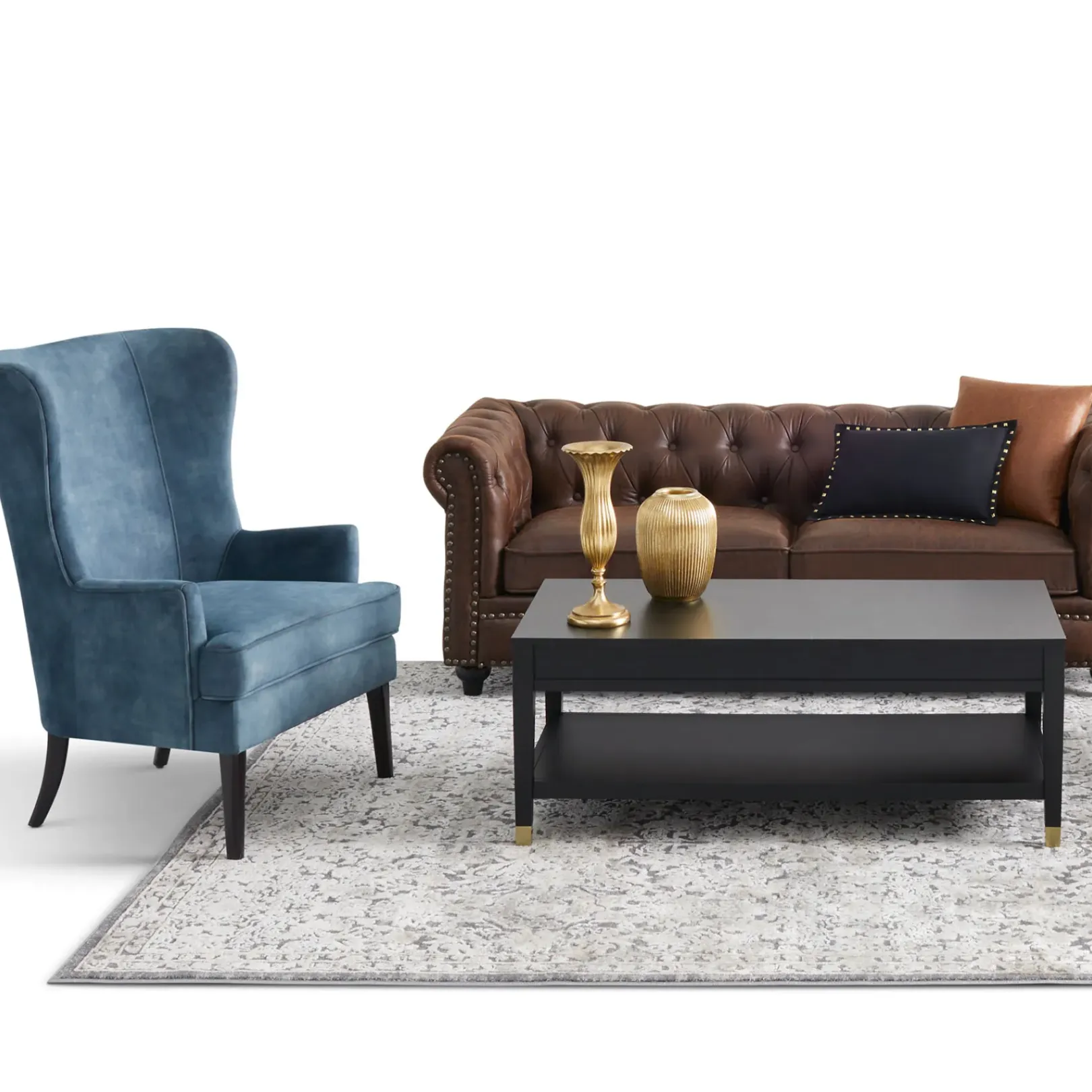 Discount Witney Wingback Chair Bargain Sale Accent Chairs