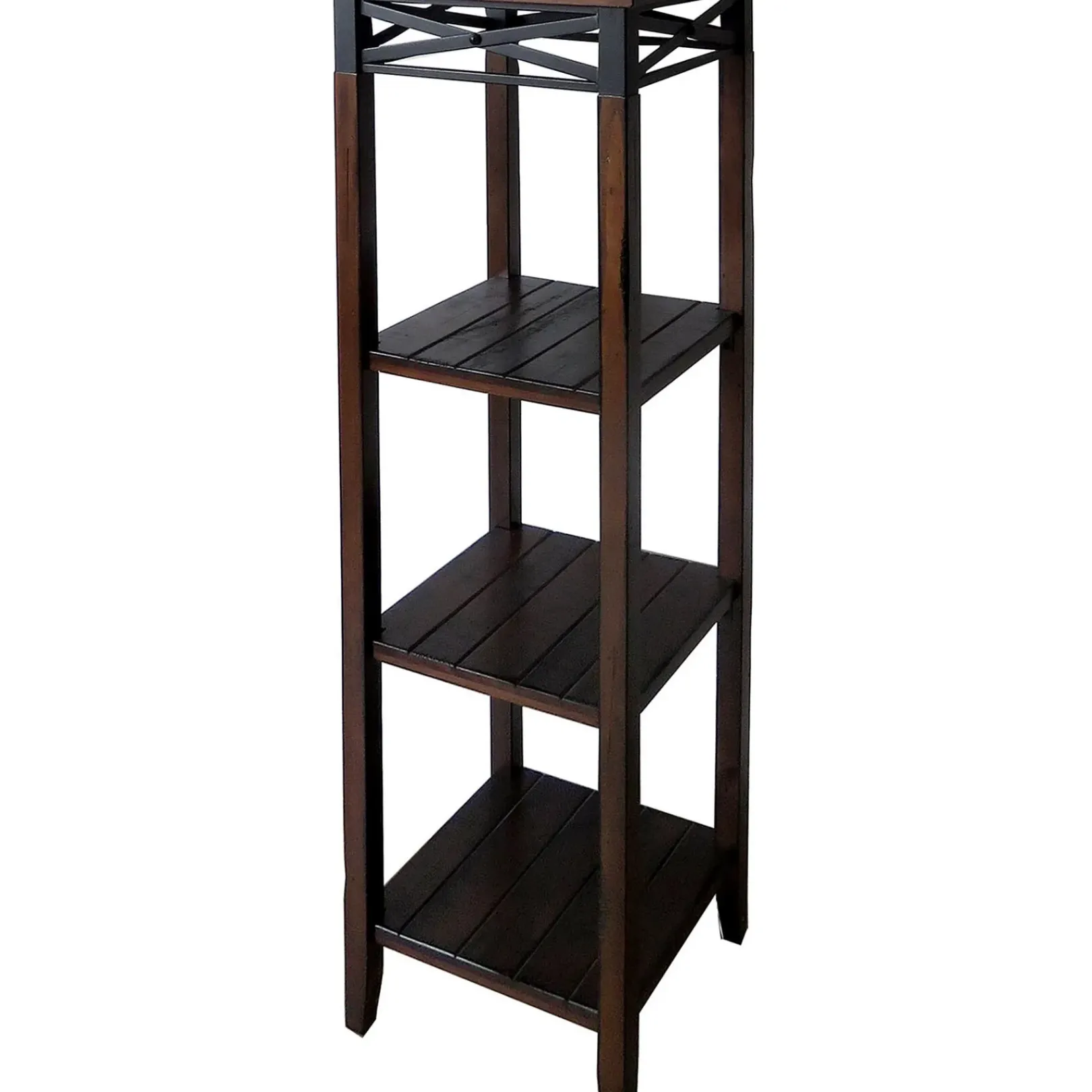 Wood And Metal X Band Plant Stand Discount Online Plant Stands
