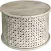 Clearance Wood Cutout Drum Coffee Table Online Discount Coffee & End Tables