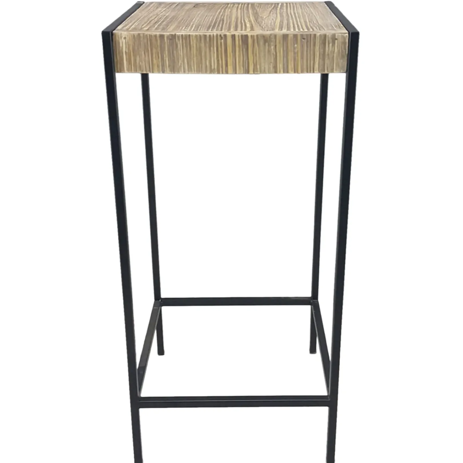New Wood Top Metal Base Plnt Stand Online Discount Plant Stands