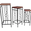 Wood Top Plant Stand, Medium Online Discount Plant Stands