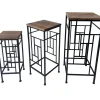 Online Wood Top Plant Stand With Metal Frame, Large Promotion Plant Stands
