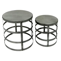 Hot Wood Top Plant Stand With Metal Base, Small Clearance Plant Stands