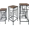 Discount Wood Top Plant Stand With Metal Frame, Medium Fashion Plant Stands