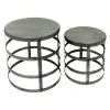 Outlet Wood Top Plant Stand With Metal Base, Large Outlet Plant Stands