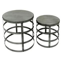 Outlet Wood Top Plant Stand With Metal Base, Large Outlet Plant Stands