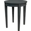 Outlet Wooden Slat Round End Table Online Discount Coffee & End Tables