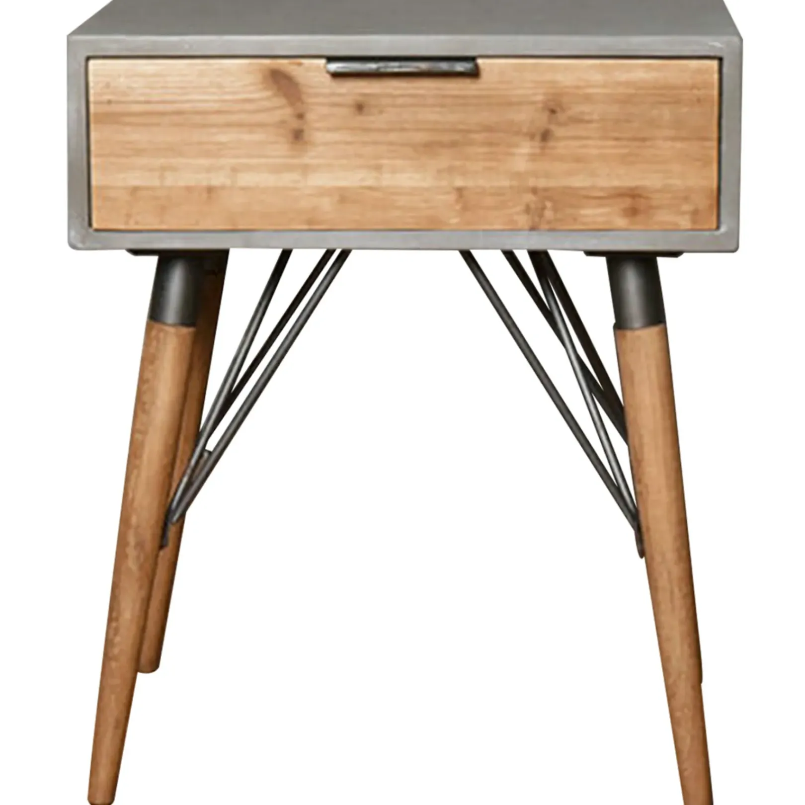 Outlet Wood/Metal 1-Drawer Table Exquisite Gifts Accent Tables