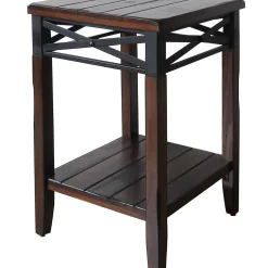New Wood/Metal X Band Plant Stand Discount Online Accent Tables