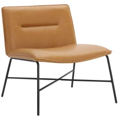 Online Zoey Accent Chair, Camel Exquisite Gifts Accent Chairs