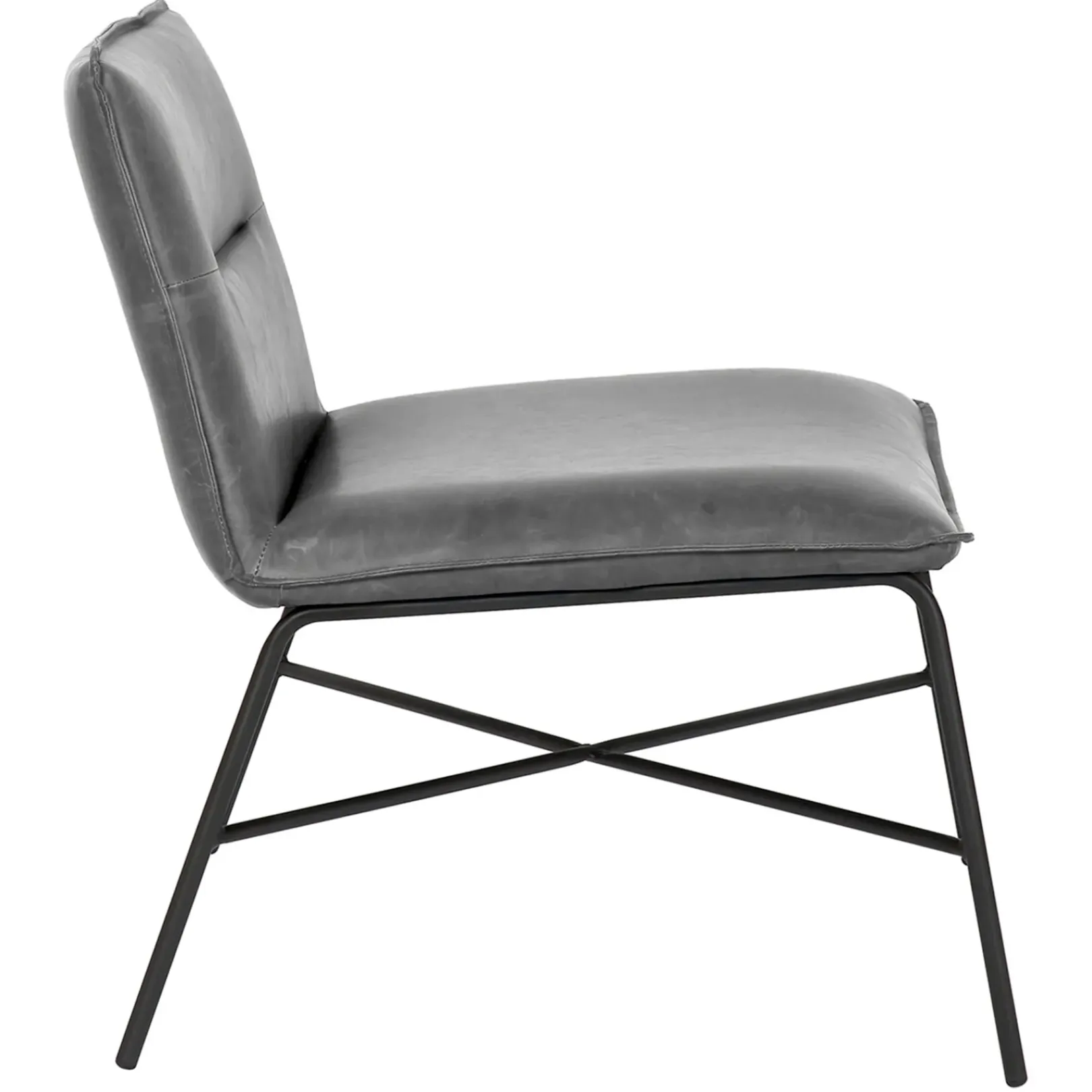 Sale Zoey Black Faux Leather Armless Accent Chair Low Price Accent Chairs