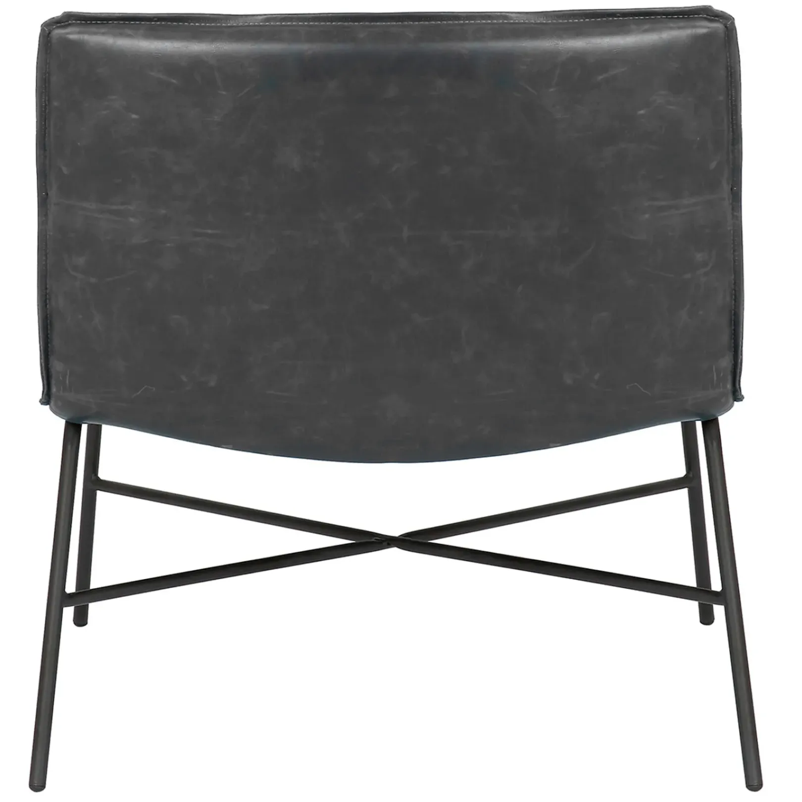 Sale Zoey Black Faux Leather Armless Accent Chair Low Price Accent Chairs