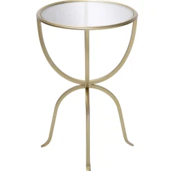 Best Astoria Round Accent Table, Gold Promotion Accent Tables