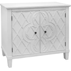 Best Coventry White Cross Cabinet Bargain Sale Cabinets & Chests