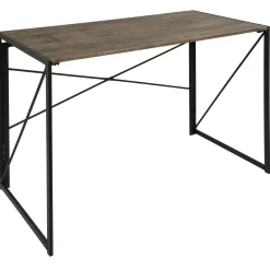 New Dakota Black & Brown Industrial Modern Office Desk Bargain Sale Office