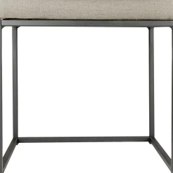 Best Grey Rectangle Vanity Stool Premium Stools & Benches