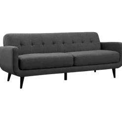 Clearance Hadley Tufted Back Sofa, Charcoal Grey Opening Sales Sofas & Settees & Loveseats