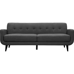Clearance Hadley Tufted Back Sofa, Charcoal Grey Opening Sales Sofas & Settees & Loveseats