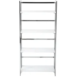 Clearance Laila Ali Astrid Chrome Bookshelf Promotion Office