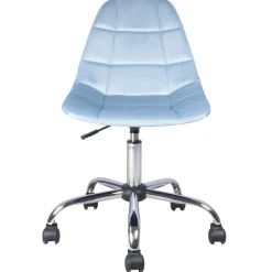 Olivia Blue Velvet Office Chair Exquisite Gifts Office