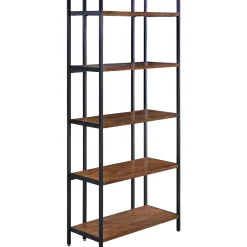 New Parkview 5 Tier Metal & Wood Veneer Bookshelf Opening Sales Office