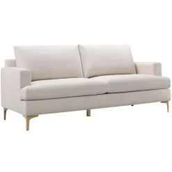 Clearance Tribeca Ivory Upholstered Sofa Opening Sales Sofas & Settees & Loveseats