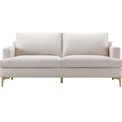 Clearance Tribeca Ivory Upholstered Sofa Opening Sales Sofas & Settees & Loveseats
