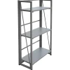 Outlet Vienna 3-Tier Grey Folding Bookshelf Exquisite Gifts Office